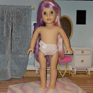 American Girl Truly Me 116 Doll Pink / Purple Hair And Blue Eyes